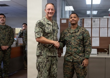 Rear Admiral Nowakowski CNATT Det MCB CPEN Command Visit