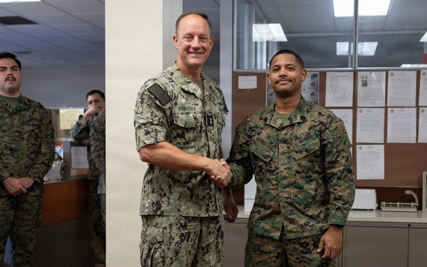 Rear Admiral Nowakowski CNATT Det MCB CPEN Command Visit