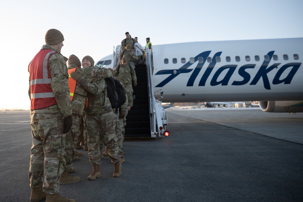 Alaska Army National Guardsmen return after completing nine-month mission in Eastern Europe