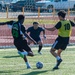 USS Essex vs JS Chokai (DDG-176) soccer game