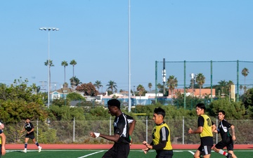 USS Essex vs JS Chokai (DDG-176) soccer game