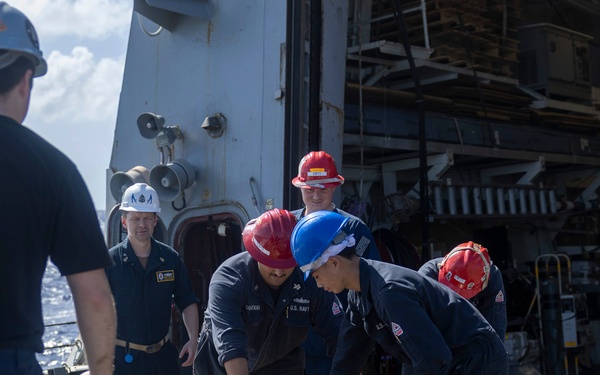 Spruance conducts routine operations