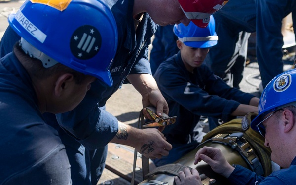 Spruance conducts routine operations