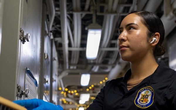 Spruance conducts routine operations