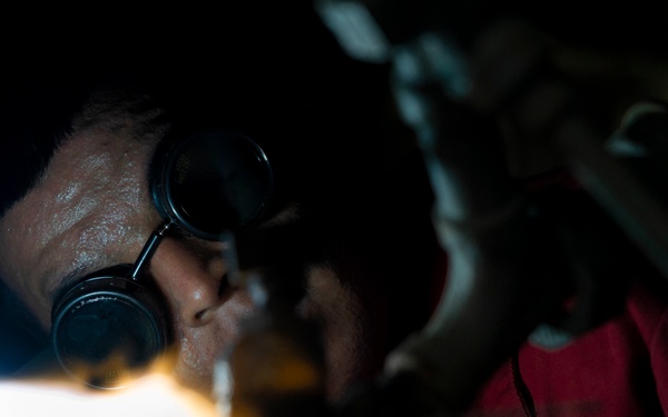 Spruance conducts routine operations