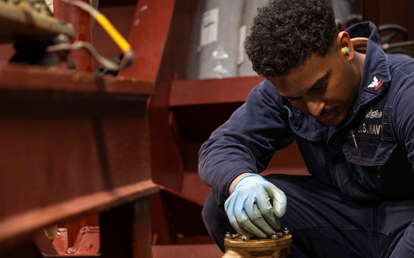 Spruance conducts routine operations