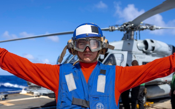 Spruance conducts routine operations