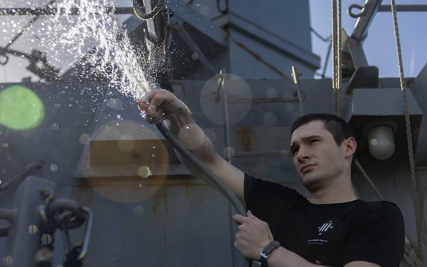 Spruance conducts routine operations