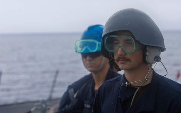 Spruance conducts routine operations