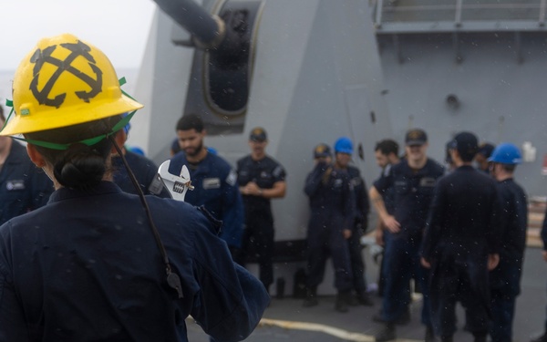 Spruance conducts routine operations