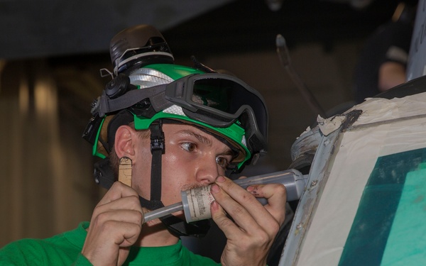 Abraham Lincoln conducts routine operations