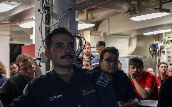 Frank E. Petersen Jr. conducts routine operations