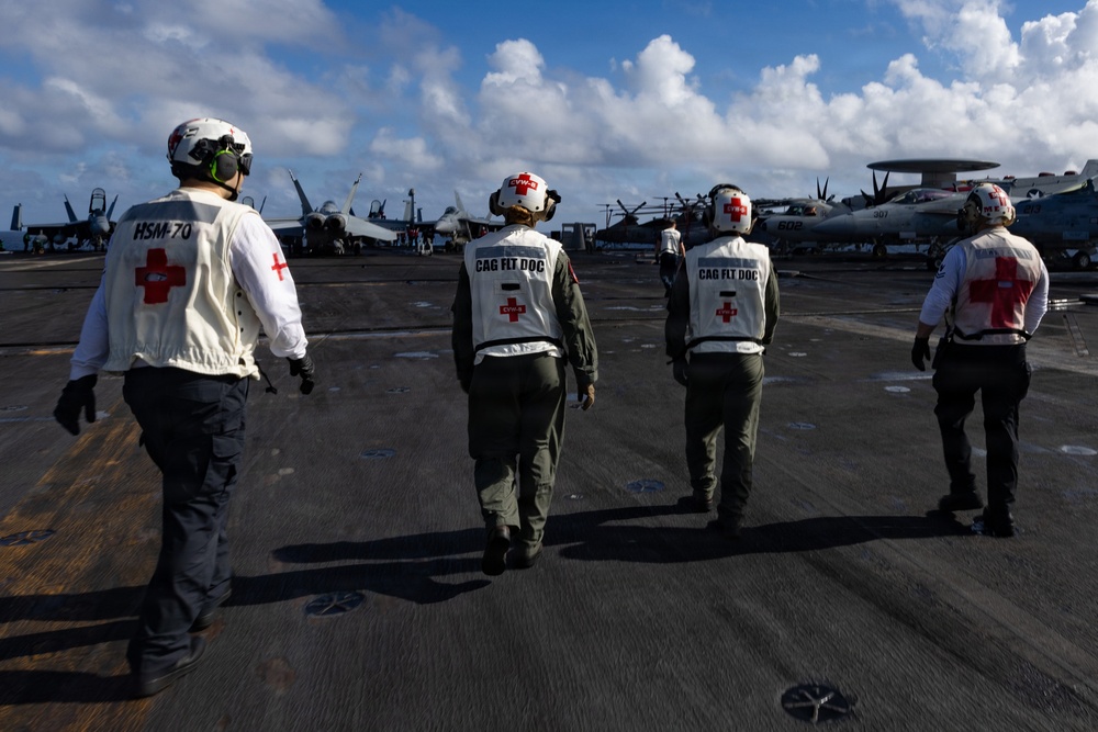 USS Gerald R. Ford (CVN 78) Casualty Handling Drill