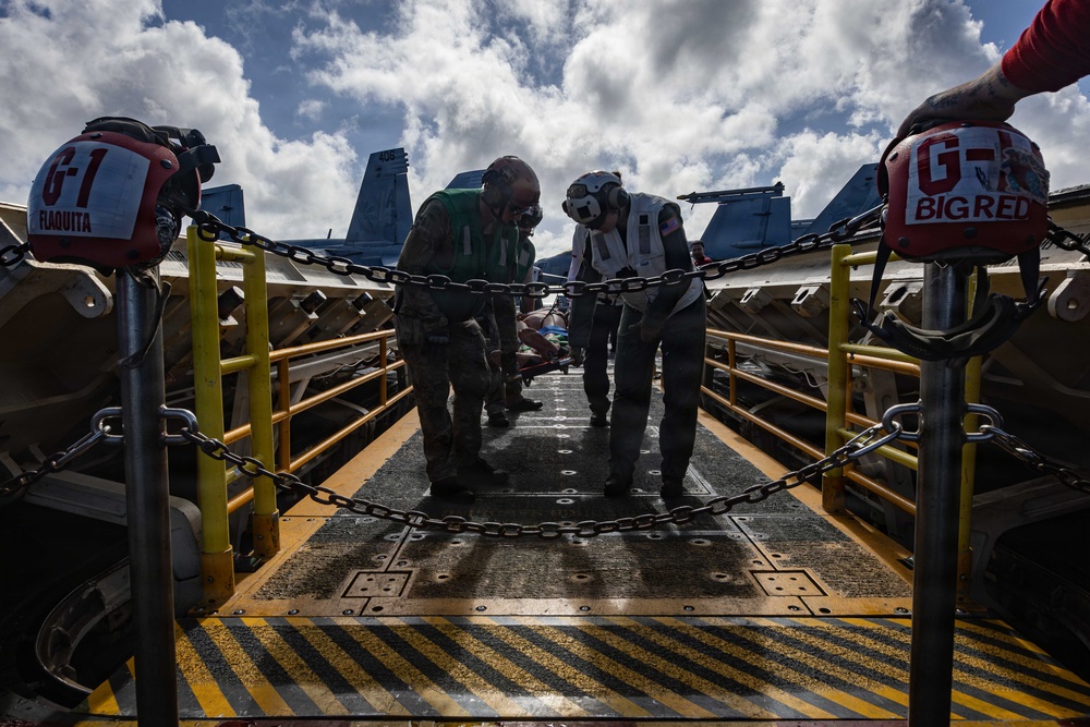 USS Gerald R. Ford (CVN 78) Casualty Handling Drill
