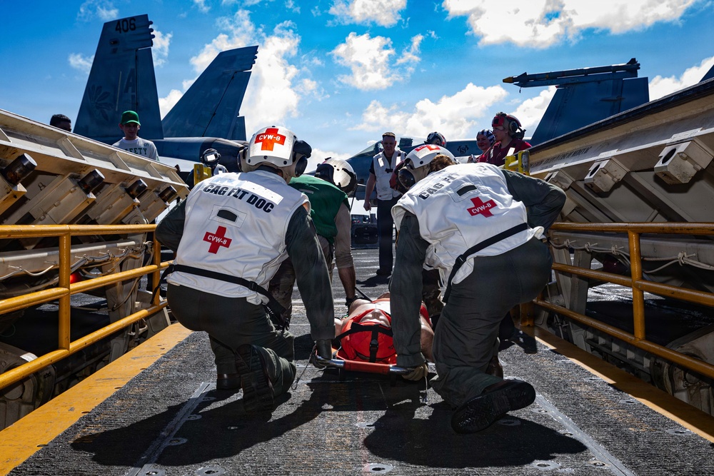 USS Gerald R. Ford (CVN 78) Casualty Handling Drill