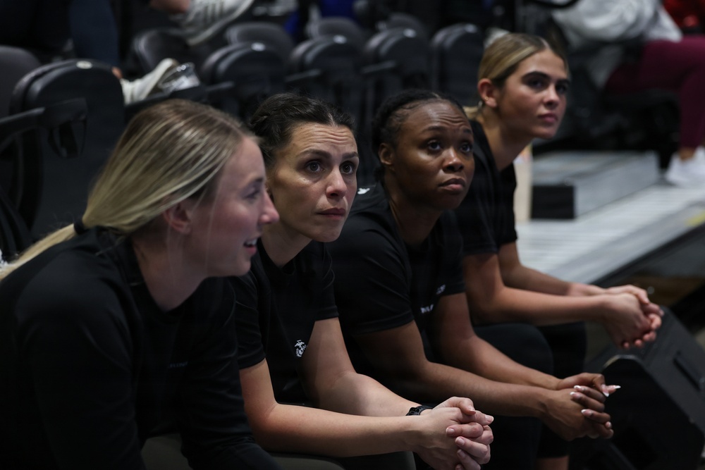 U.S. Marines and AVCA Coaches Compete in Kansas City Volleyball Tournament