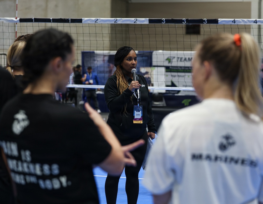 U.S. Marines and AVCA Coaches Compete in Kansas City Volleyball Tournament