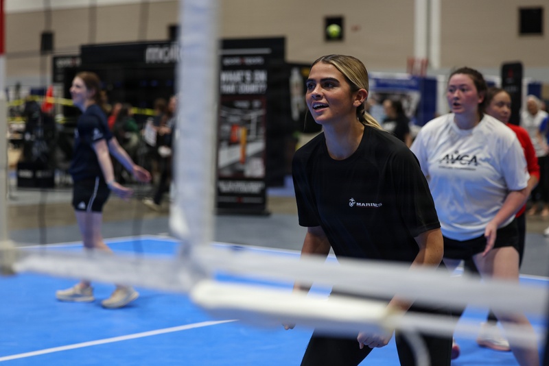 U.S. Marines and AVCA Coaches Compete in Kansas City Volleyball Tournament