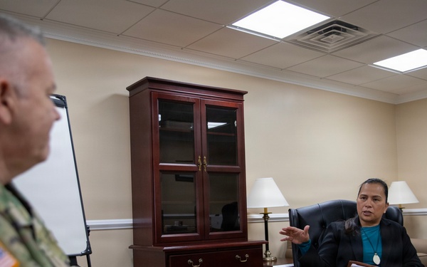 Guam National Guard Adjutant General Visits D.C. Armory