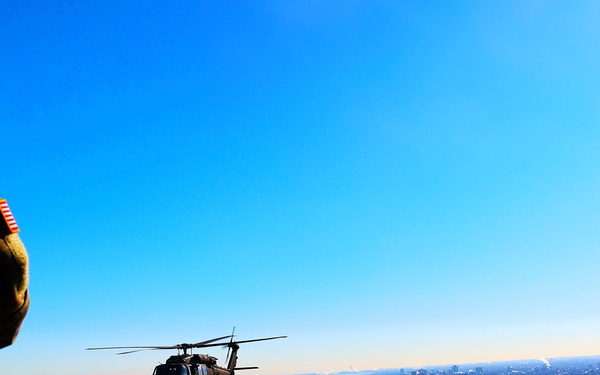 Illinois National Guard Soldiers Prepare for Military Missions With Display of Patriotism and Power