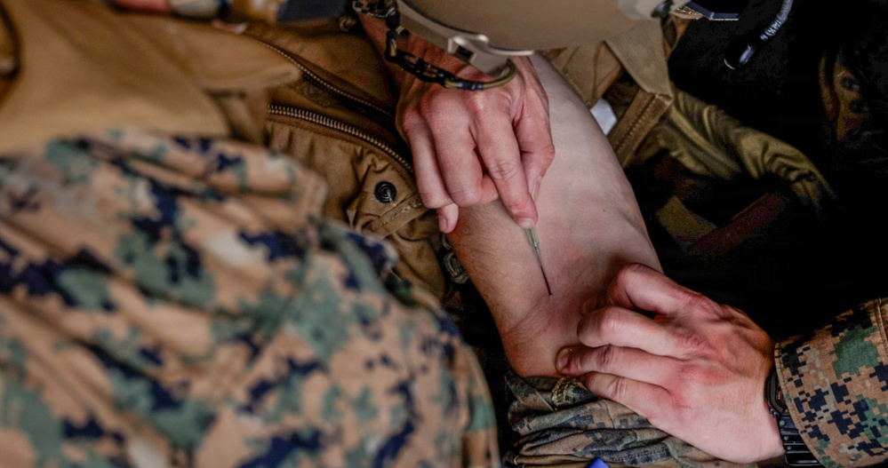 31st MEU | U.S. Navy Sailors conduct a Cherrypicker Drill aboard the USS Tripoli