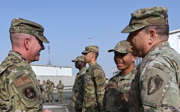 CSAF and CMSAF visit 380th Air Expeditionary Wing