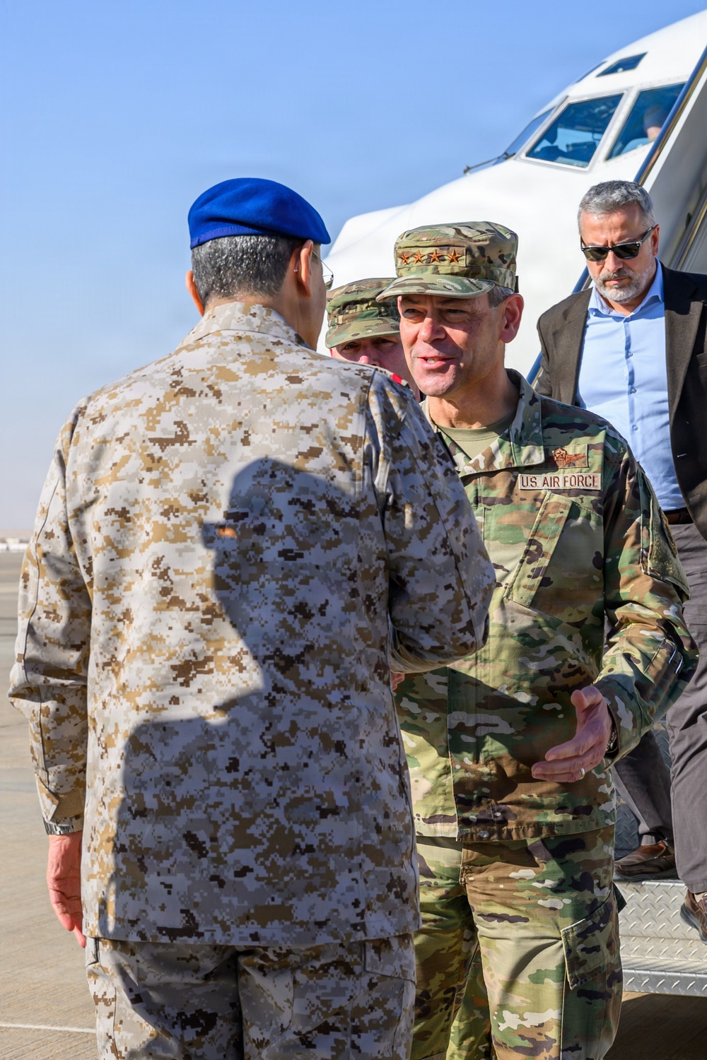 CSAF and CMSAF visit 378th Air Expeditionary Wing