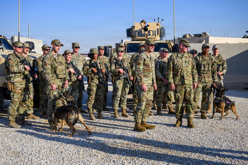 CSAF and CMSAF visit 378th Air Expeditionary Wing