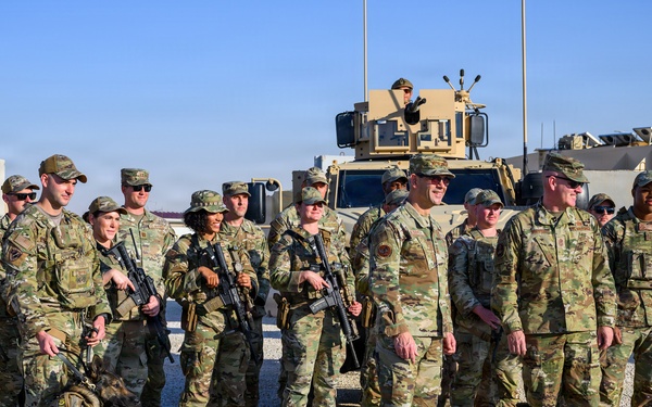 CSAF and CMSAF visit 378th Air Expeditionary Wing