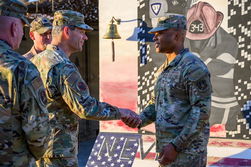 CSAF and CMSAF visit 378th Air Expeditionary Wing