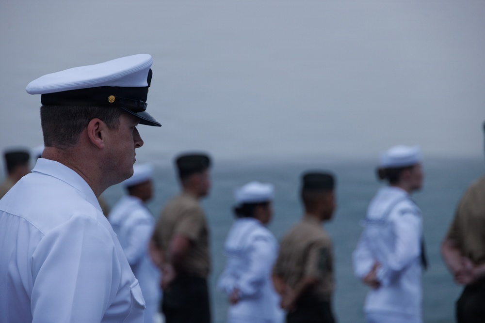 31st MEU and USS Tripoli | Manning the rails in Vietnam