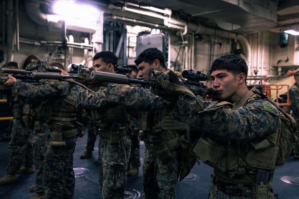 31st MEU | Maritime Raid Force Rifle drills, TCCC