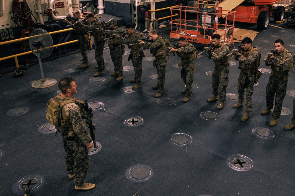 31st MEU | Maritime Raid Force Rifle drills, TCCC