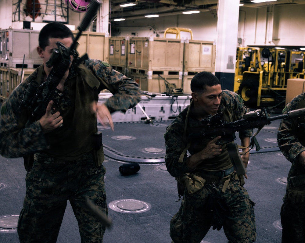 31st MEU | Maritime Raid Force Rifle drills, TCCC
