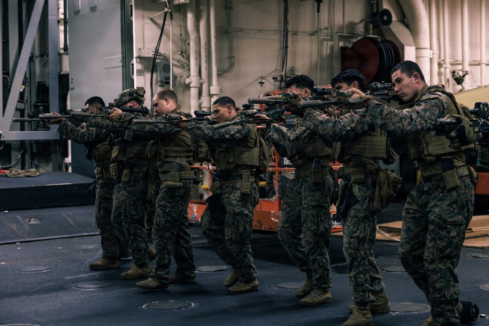 31st MEU | Maritime Raid Force Rifle drills, TCCC