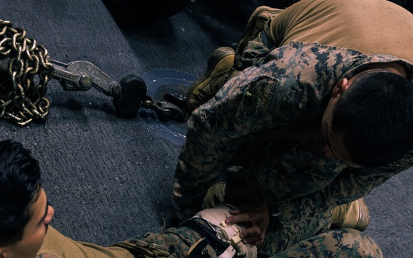 31st MEU | Maritime Raid Force Rifle drills, TCCC