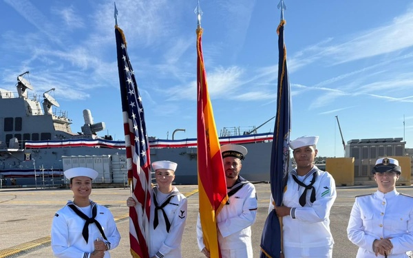 Honoring Tradition: NMRTC Rota Sailors Uphold Navy Pride Through Color Guard Service