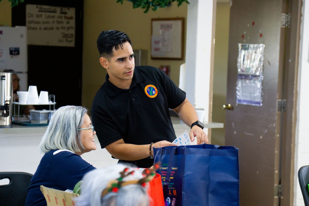 Dededo Senior Center welcomes Camp Blaz Marines for a community day