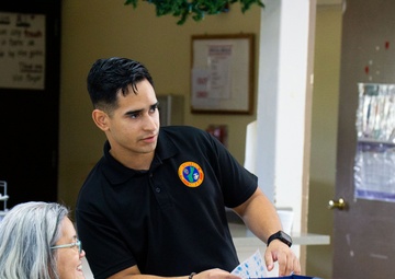 Dededo Senior Center welcomes Camp Blaz Marines for a community day