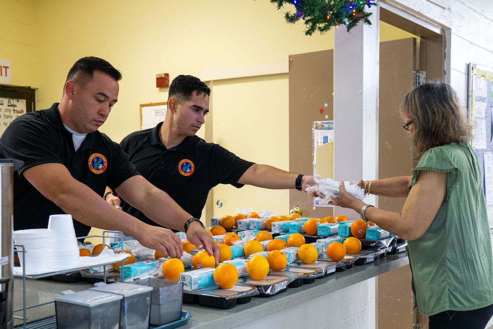 Dededo Senior Center welcomes Camp Blaz Marines for a community day