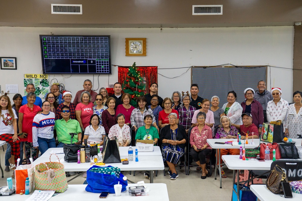 Dededo Senior Center welcomes Camp Blaz Marines for a community day