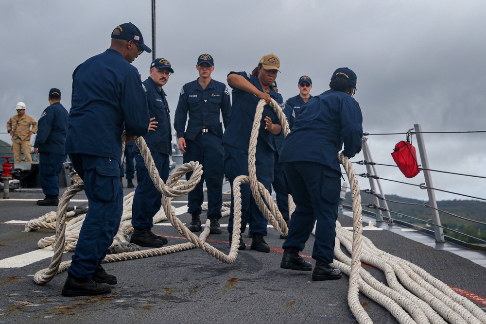 Frank E. Petersen Jr. departs Guam