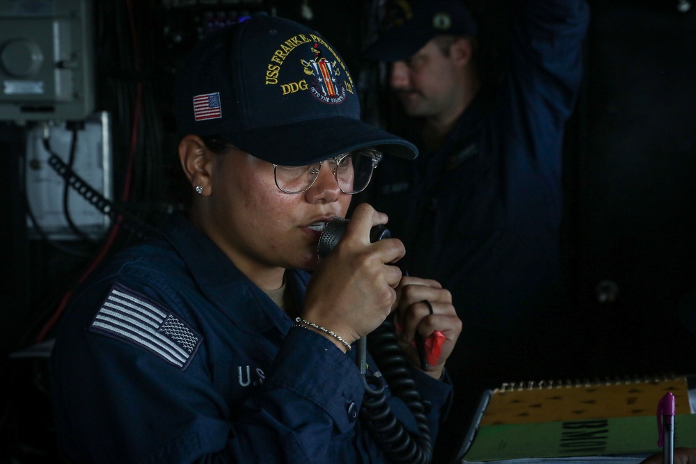 Frank E. Petersen Jr. departs Guam