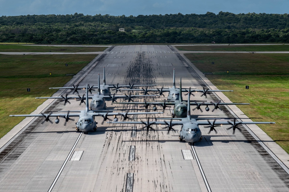 374 AEW, partnering nations participate in elephant walk for OCD25