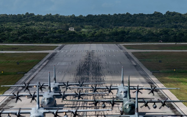 374 AEW, partnering nations participate in elephant walk for OCD25