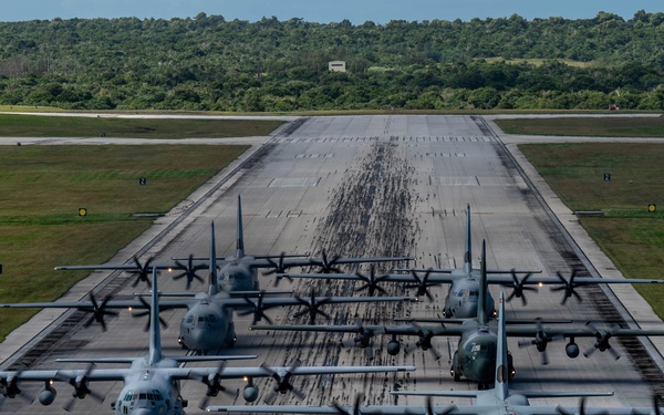 374 AEW, partnering nations participate in elephant walk for OCD25