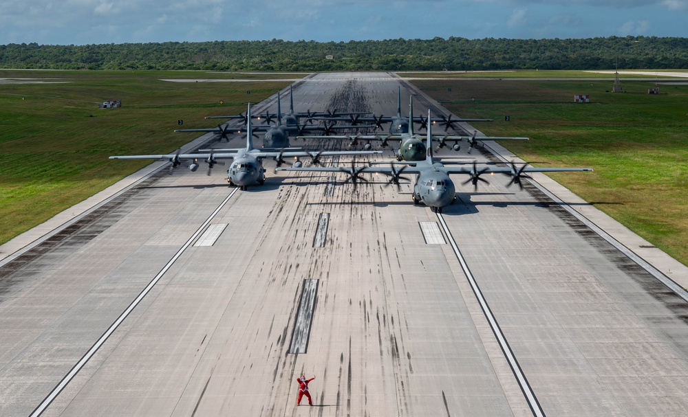 374 AEW, partnering nations participate in elephant walk for OCD25