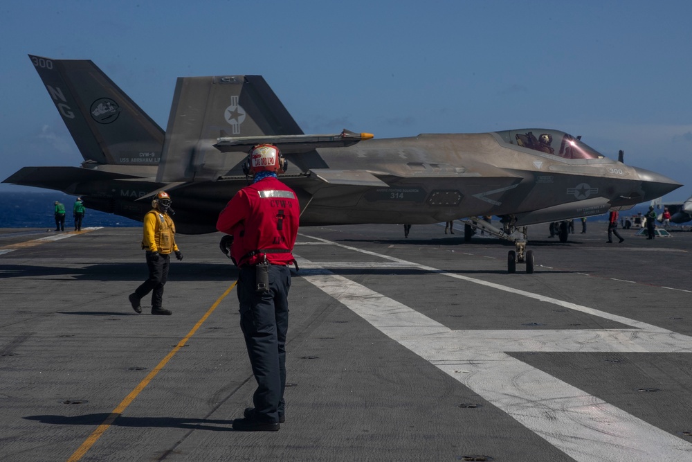 USS Abraham Lincoln conducts routine operations.