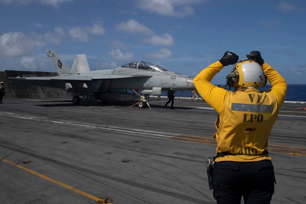 USS Abraham Lincoln conducts routine operations.