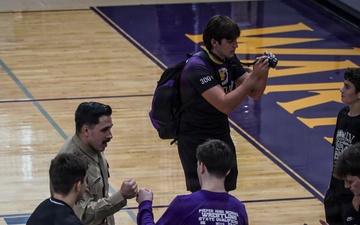 U.S. Marines Attend Wrestling Tournament at Pieper High School